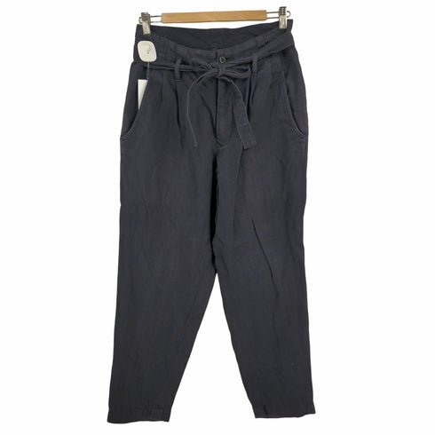 モヒート MOJITO ワイドパンツ ベルトリボン 麻 リネン ジップフライ レディース