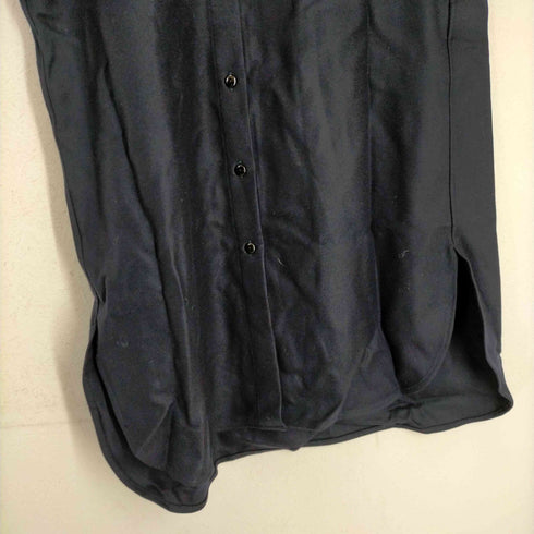 バッカ BACCA バッカ BACCA 22AW ウールサキソニー ロングシャツドレス ワンピース 長袖 34 紺 ネイビー レディース JPN:34