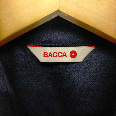 バッカ BACCA バッカ BACCA 22AW ウールサキソニー ロングシャツドレス ワンピース 長袖 34 紺 ネイビー レディース JPN:34