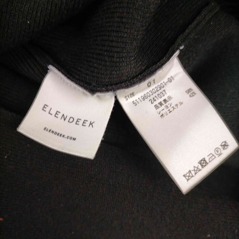 エレンディーク ELENDEEK スリット ニットワンピース コクーン ロング 長袖 レディース JPN:1