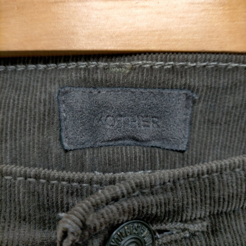 マザー mother Corduroy Insider Crop Step Fray パンツ コーデュロイ カットオフ カーキ レディース