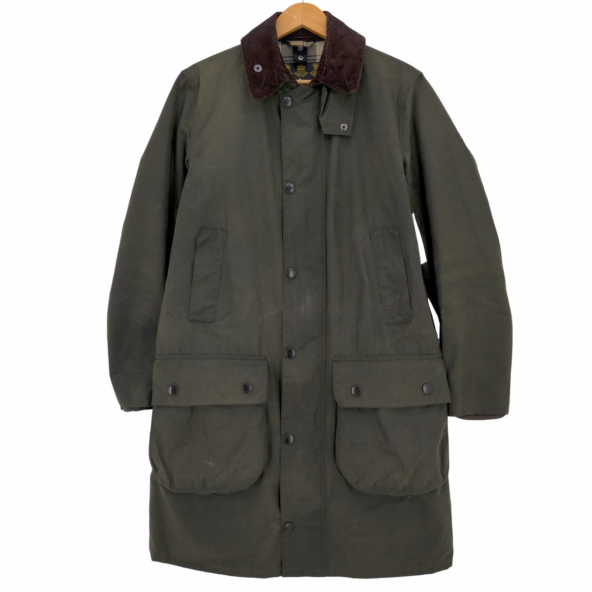 バブアー Barbour SL BORDER ボーダー 英国製 オイルドコットン コート メンズ 38 – ブランド古着買取販売バズストア