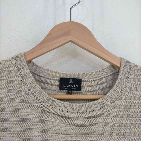 ランバンコレクション LANVIN COLLECTION リブニット レイヤード プルオーバー カシミヤ混 長袖 レディース JPN:38