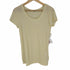 マーガレットハウエル MARGARET HOWELL 22SS FINE COTTON JERSEY コットン ジャージー カットソー Uネック 半袖 F ライトイエロー 黄色 レディース FREE