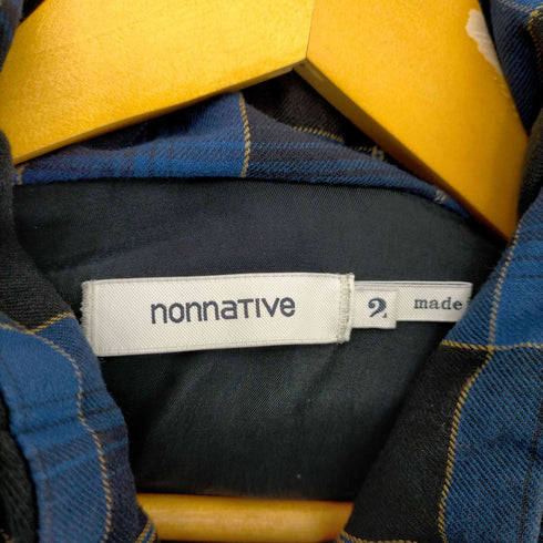 ノンネイティブ nonnative STROLLER BLOUSON COTTON TWILL PLAID ジャケット ジップアップ フード チェック メンズ JPN:2