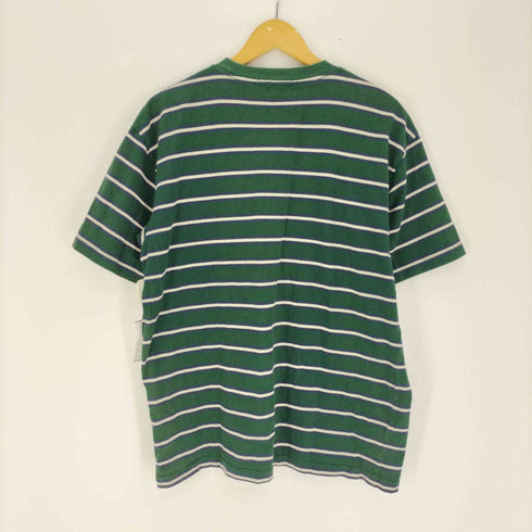 ゲス GUESS ロゴ刺繍 ボーダー S/S Tシャツ メンズ import:L
