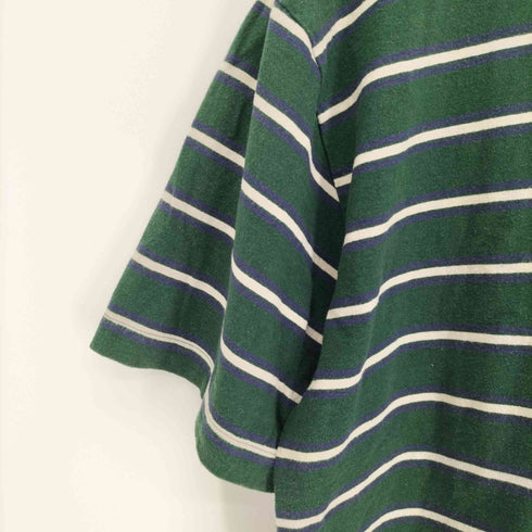 ゲス GUESS ロゴ刺繍 ボーダー S/S Tシャツ メンズ import:L