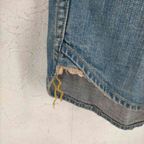 レミレリーフ REMI RELIEF ウエスタンシャツ シャンブレーシャツ 長袖 デニム ネイティブ柄 刺繍 メンズ JPN:M
