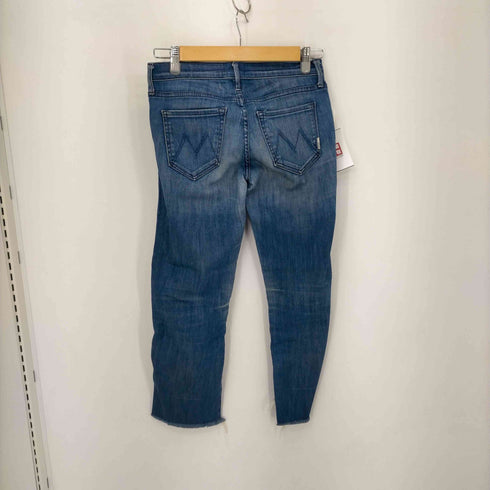 マザー mother THE RASCAL FRAY ストレッチデニムパンツ ジーンズ ストレート カットオフ ジッパーフライ レディース 25