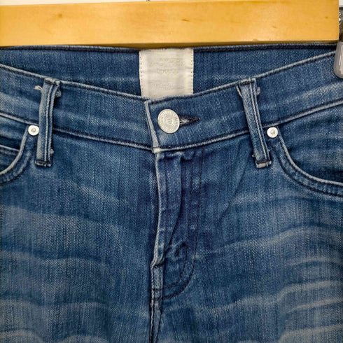 マザー mother THE RASCAL FRAY ストレッチデニムパンツ ジーンズ ストレート カットオフ ジッパーフライ レディース 25