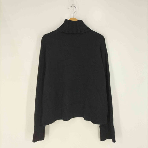 ザラ ZARA KNIT SWEATER WITH TURN-UP CUFFS ターンアップ カフス ニットスウェット レディース import:L