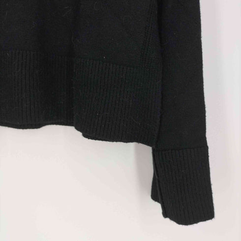 ザラ ZARA KNIT SWEATER WITH TURN-UP CUFFS ターンアップ カフス ニットスウェット レディース import:L