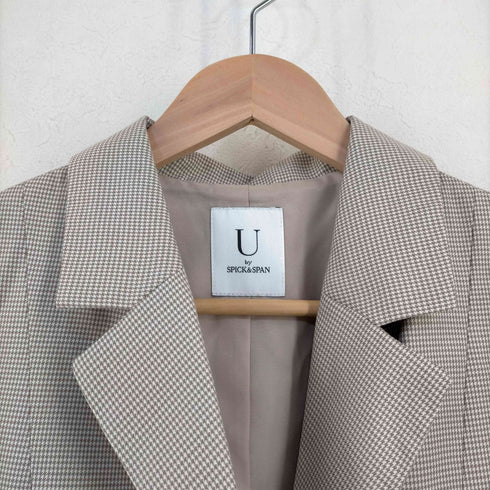 ユーバイスピックアンドスパン U by SPICK&SPAN 22SS オーバーテーラードチェックジャケット レディース JPN:36