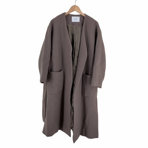 スローブイエナ SLOBE IENA 19AW JSダブルオックスコート ロング ノーカラー ベルト レディース FREE