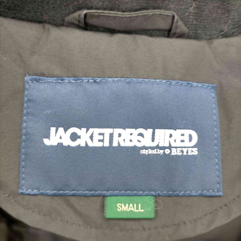 JACKET REQUIRED 撥水ミリタリーダウンジャケット ジップアップ メンズ import:S