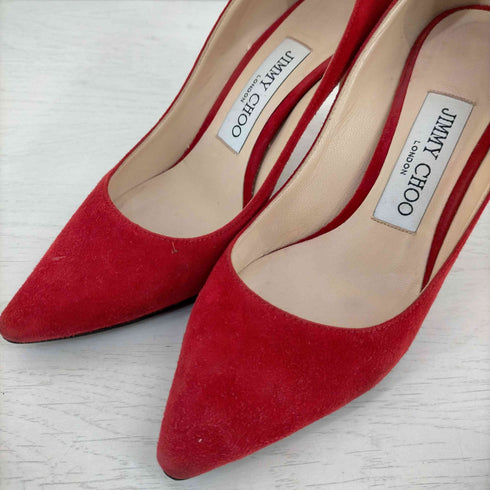 ジミーチュウ JIMMY CHOO ROMY 85 パンプス ポインテッドトゥ ハイヒール スエード レディース EUR:34