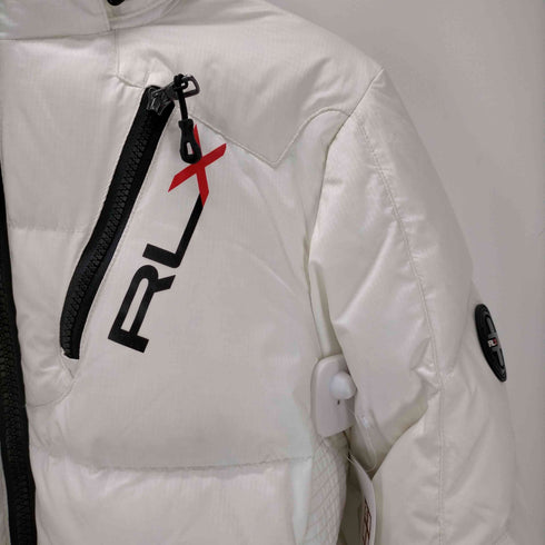アールエルエックスラルフローレン RLX RALPH LAUREN ナイロン ジップアップ フーデッド ダウンジャケット メンズ