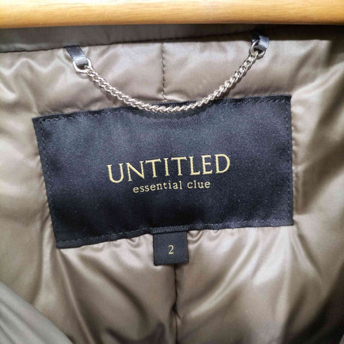 アンタイトル UNTITLED ナイロン ロングダウンコート レディース JPN:2