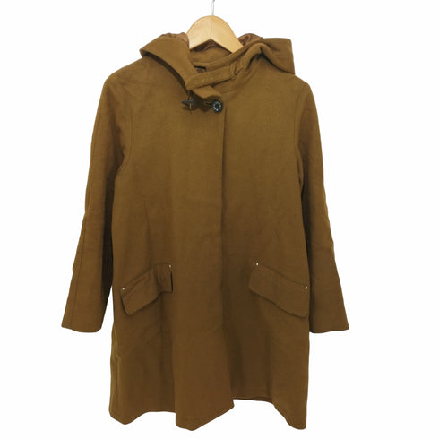 マッキントッシュ Mackintosh 比翼ボタン フーデットウールコート レディース XS
