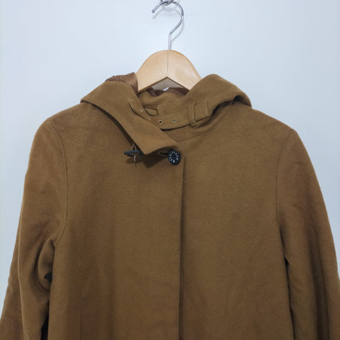 マッキントッシュ Mackintosh 比翼ボタン フーデットウールコート レディース XS
