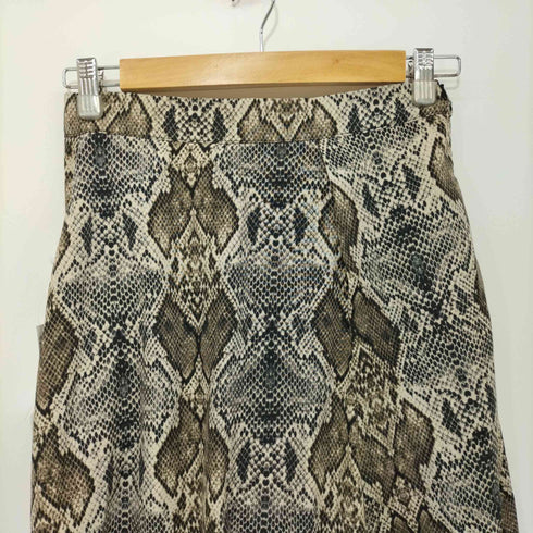 ジャーナルスタンダードレサージュ JOURNAL STANDARD Lessage EMIN&PAUL 20SS パイソンスカート フレアスカート ミモレ ロング アシンメトリー レディース