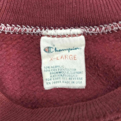 チャンピオン Champion 80S MADE IN USA ラバープリントラグランスウェット MINESOTA メンズ import:XL