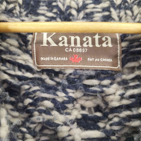 カナタ Kanata カナダ製 ローゲージ ウール ニット ジャケット メンズ