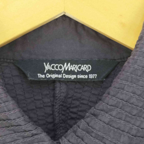 ヤッコマリカルド YACCO MARICARD 総ピンタック 比翼ボタンコットンシャツ レディース JPN:1