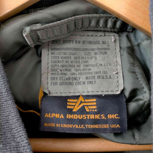 アルファインダストリーズ ALPHA INDUSTRIES MA-1 フライトジャケット メンズ JPN:M