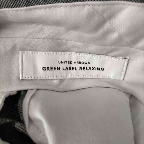 ユナイテッドアローズグリーンレーベルリラクシング UNITED ARROWS green label relaxing TWPU ホームスパン 1プリーツ スラックス メンズ JPN:XS