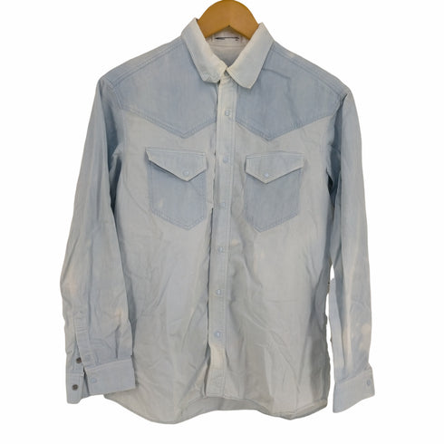 ラッドミュージシャン LAD MUSICIAN ブリーチ加工ウエスタンシャツ レディース JPN:42