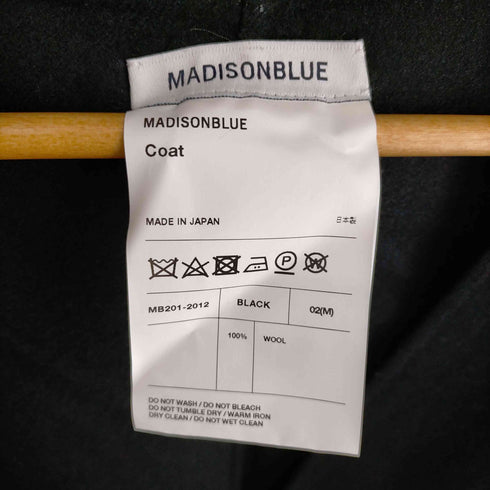 マディソンブルー MADISONBLUE 20SS SHAWL CAPE ケープコート ロング ノースリーブ ボタンレス レディース JPN:M