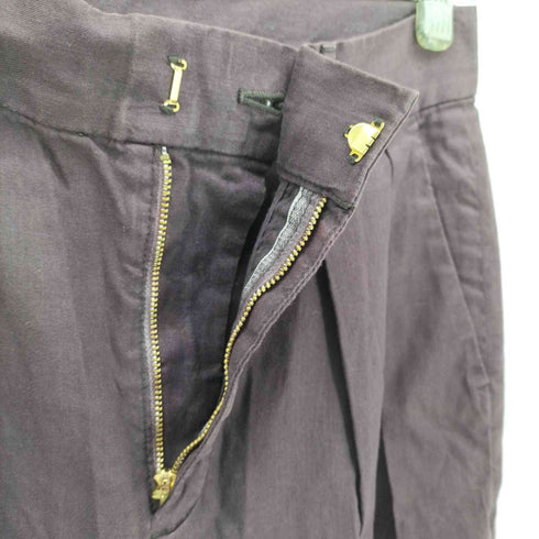 ロクビューティーアンドユースユナイテッドアローズ 6 BEAUTY & YOUTH UNITED ARROWS COTTON BAGGY PANTS リネン混 ワイド パンツ レディース JPN:36