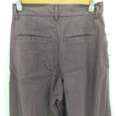 ロクビューティーアンドユースユナイテッドアローズ 6 BEAUTY & YOUTH UNITED ARROWS COTTON BAGGY PANTS リネン混 ワイド パンツ レディース JPN:36