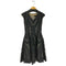 フォクシー FOXEY FOXEY BOUTIQUE BAROQUE ドレス ワンピース ひざ丈 ノースリーブ シルク混 ビジューベルト付き レディース JPN:38