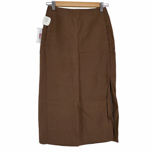 オーラリー AURALEE LINEN GABARDINE SLIT SKIRT レディース JPN:0
