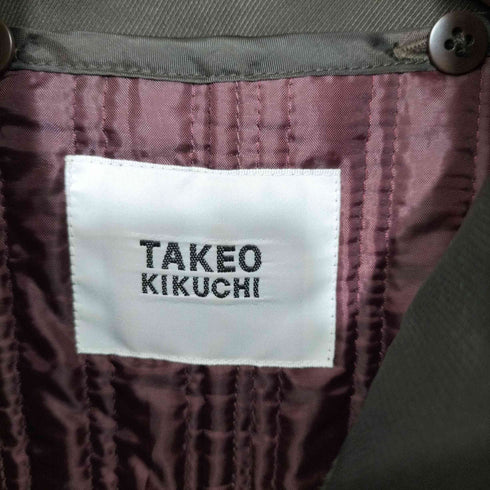 タケオキクチ TAKEO KIKUCHI ロングコート ライナー付き スタンドカラー メンズ 2