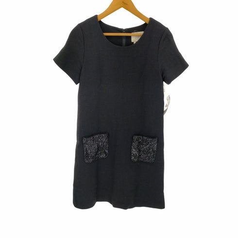 ケイトスペード Kate spade ビジューワンピース 膝丈 半袖 クルーネック ウール混 レディース 4