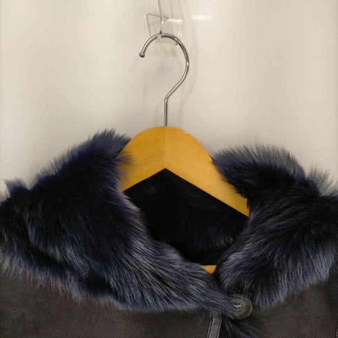 イヴサロモン YVES SALOMON 羊革 ムートンレザーコート レディース 1