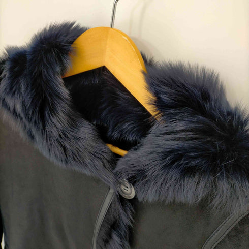 イヴサロモン YVES SALOMON 羊革 ムートンレザーコート レディース 1