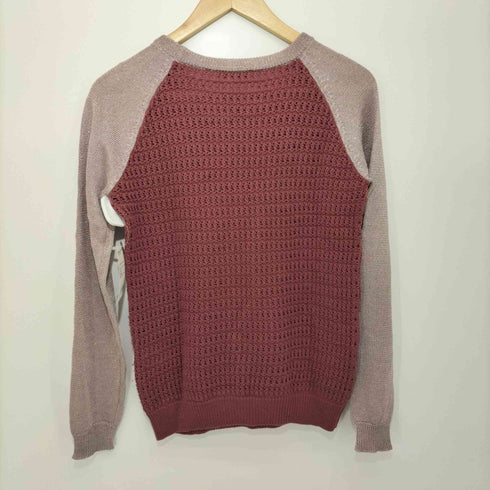 ロベルトコリーナ ROBERTO COLLINA バイカラーラメウールニット レディース XS