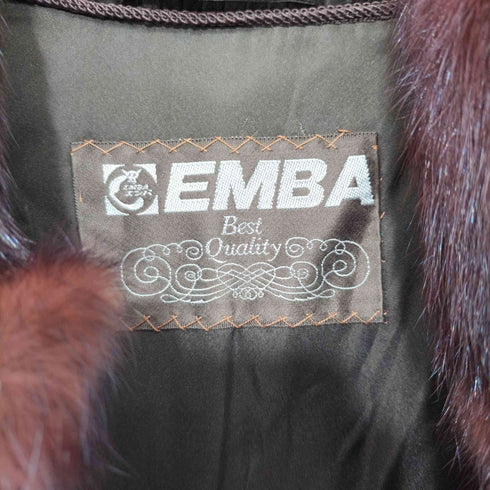 エンバ EMBA ファーコート 毛皮コート ロング チェスター ミンク レディース