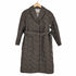 エスマックスマーラ S Max Mara ジャガードコート 総柄 ロング ベルト付き 34 茶 黒 ベージュ ブラウン ブラック レディース JPN:34