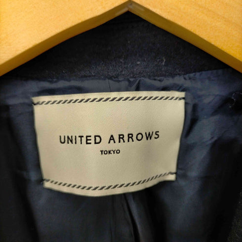ユナイテッドアローズ UNITED ARROWS スーツ セットアップ 上下 スムーステーラードジャケット 総裏地 1B ウール タイトスカート ラップ調 ひざ丈 レディース 36