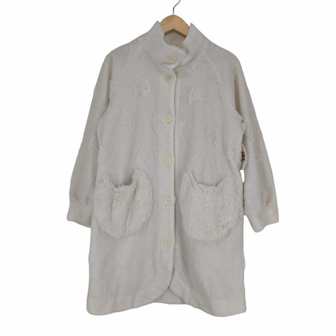 ツモリチサトスリープ tsumori chisato SLEEP ローブ ねこ トランプ モコモコ ジャケット アウター ミドル丈 レディース JPN:M