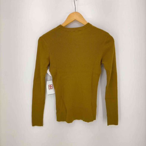 キャバン CABaN 19AW コットンカシミヤ リブクルーネックプルオーバーニット セーター レディース FREE