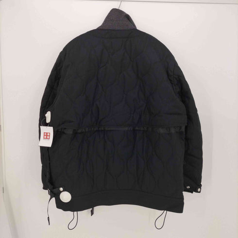 Tamme タム 22AW QUILTING MAGAZINE VEST JACKET 中綿 2way 襟付き ストライプ ジャケット ブルゾン メンズ
