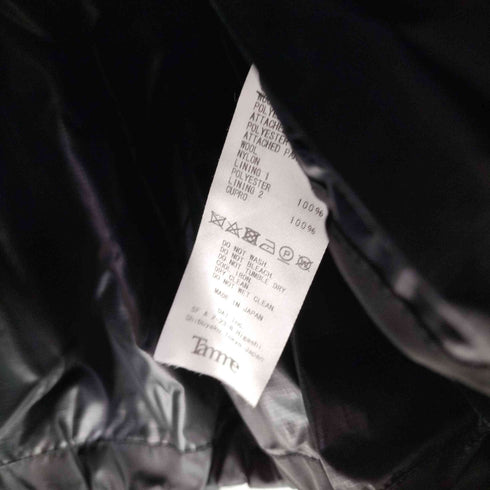 Tamme タム 22AW QUILTING MAGAZINE VEST JACKET 中綿 2way 襟付き ストライプ ジャケット ブルゾン メンズ