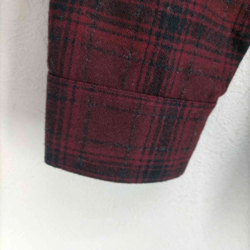 サンローランパリ SAINT LAURENT PARIS チェック シャツ 長袖 38/15 赤 黒 レッド ブラック メンズ 38/15