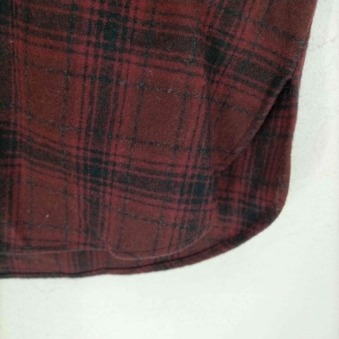 サンローランパリ SAINT LAURENT PARIS チェック シャツ 長袖 38/15 赤 黒 レッド ブラック メンズ 38/15
